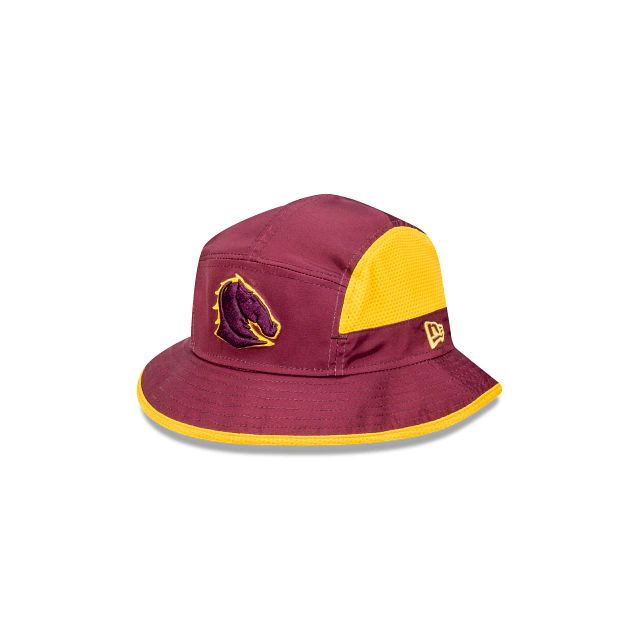 NRL Brisbane Broncos 2021 Official On Field Sports (ZQK2464) - Purple New Era Bucket Hats